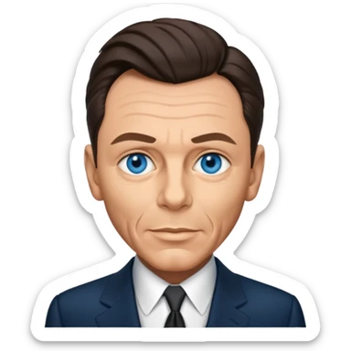 Frank Sinatra with blue eyes sticker