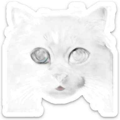 A TOK emoji of a himalayan ragdoll cat sticker