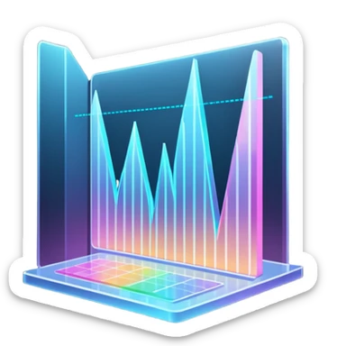 Holographic graphs and charts sticker