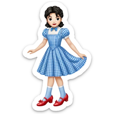 Michel Jackson as Dorothy from the wizard of oz sticker