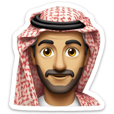 photorealistic Faisal of Saudi Arabia sticker