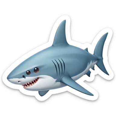 A Shark with 3  and ahora sticker