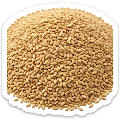 A small pile of sesame seeds sticker