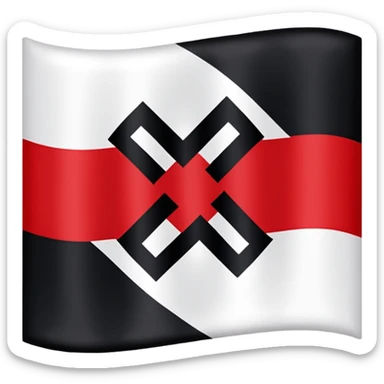 Nazist flag sticker