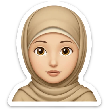 🙂 with hijab sticker