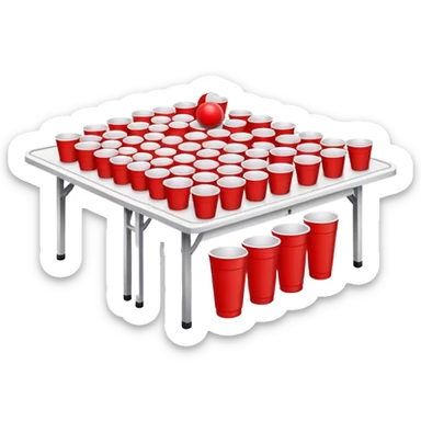 beer pong sticker