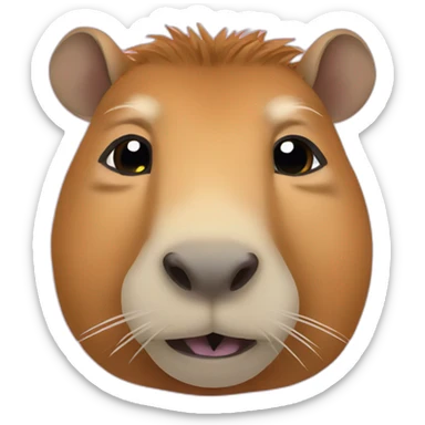 Capybara sur capybara sticker