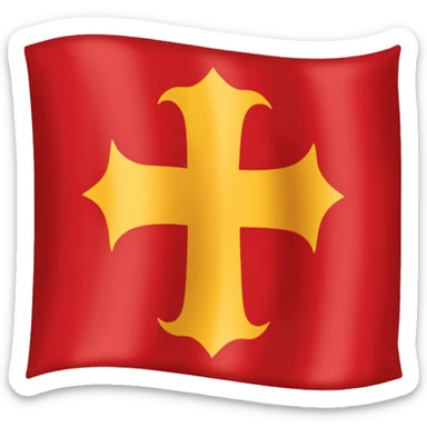 Bandera cruz de borgoña sticker