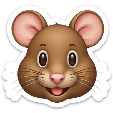 rat emoji that doesnt look like a mouse sticker