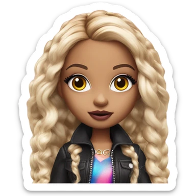 Hyper realistic bratz doll sticker