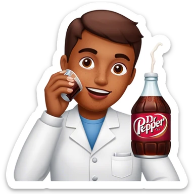 Hyperpigmentation drinking dr pepper sticker