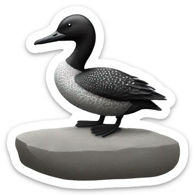 Loon stone  sticker