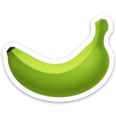 Plátano verde sticker