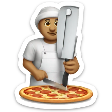 pizza slicer sticker
