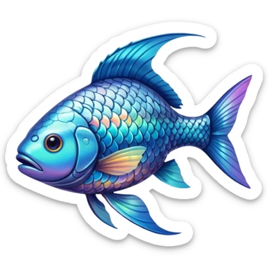 High resolution of   realistic full body fish without distorted , no extra hybrid sticker