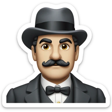 Hercule Poirot sticker