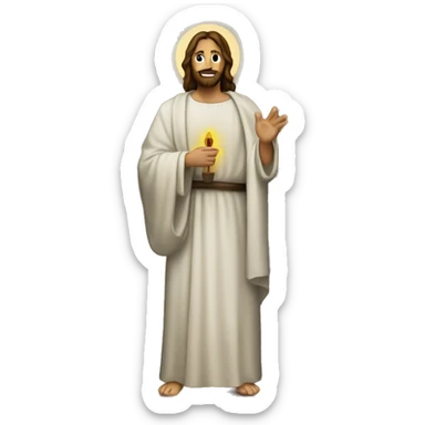 Un Jesucristo continuo e itinerante  sticker