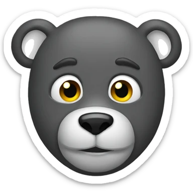 Ours méchant  sticker