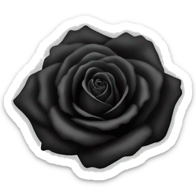 Black rose  sticker