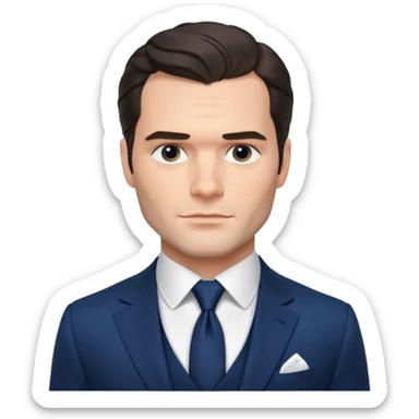 henry cavill in suit sticker