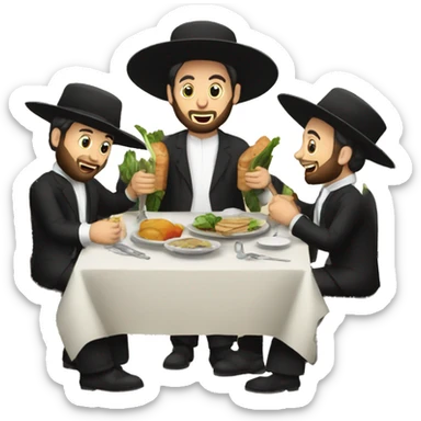 Hasidic Seder sticker