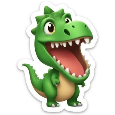 christmas dinosaur  sticker