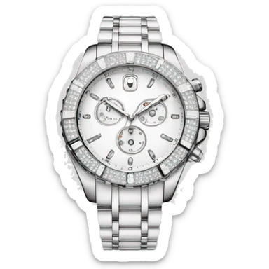 white luxury watch sticker