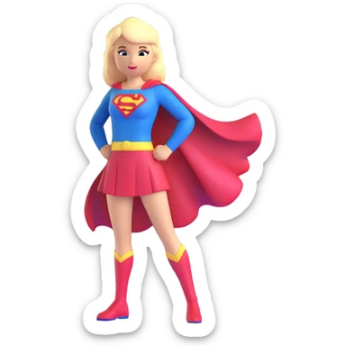 Supergirl from DC comics sticker
