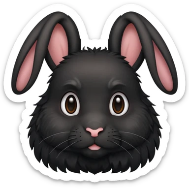 Lapin noir qui a reussis GG sticker