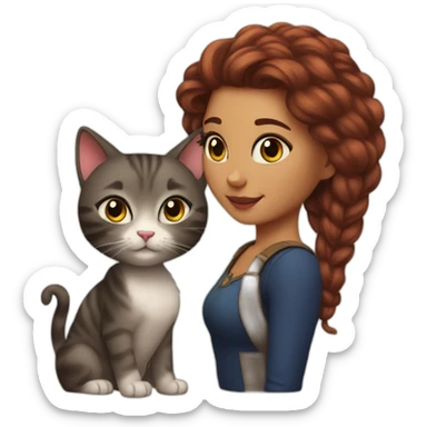 Kitty and Sisi sticker