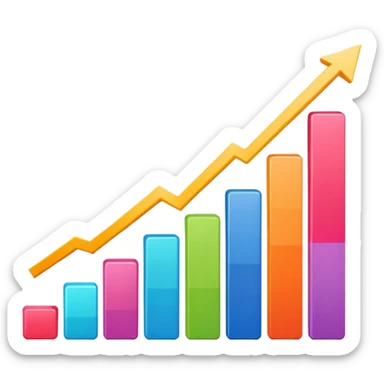 grafico de barras ascenndente y descendente sticker