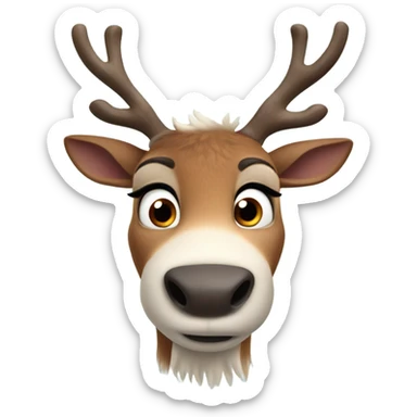 Disney frozen reindeer sticker