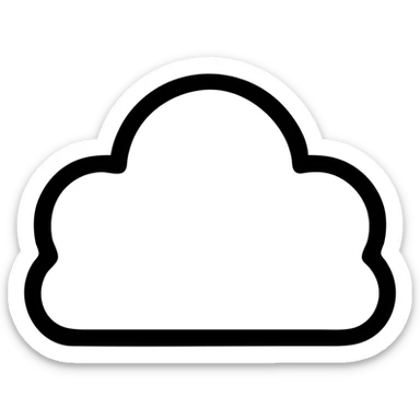 облако 4 выступами sticker