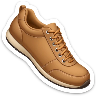 a normal foot with shoe sticker