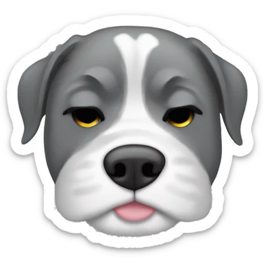 Grey Brindle sleeping sticker