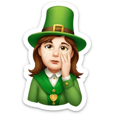 Sad Leprechaun sticker