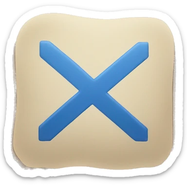 blue check mark square sticker