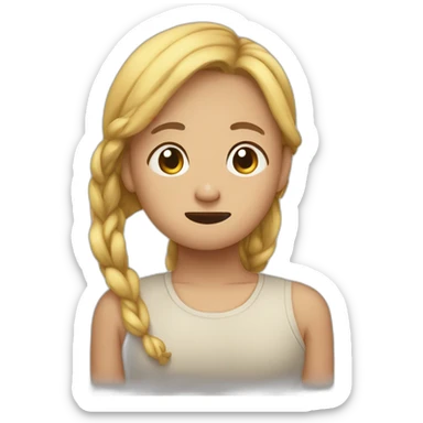 Tummy ache survivor sticker