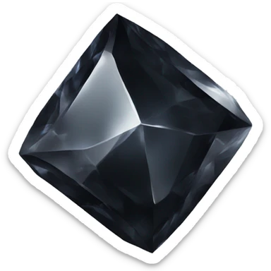 black crystal sticker