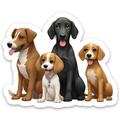 dog hangout sticker
