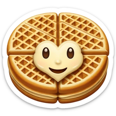 healthy waffles sticker