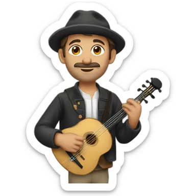 basque musicien sticker