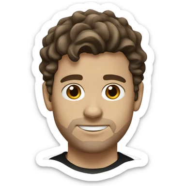 White Pittsburgh penguins hockey player male with brown wavy hair  sticker