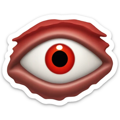 red cyclops eye  sticker