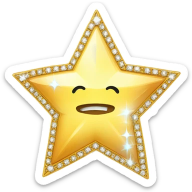 Diamante en forma de estrella sticker