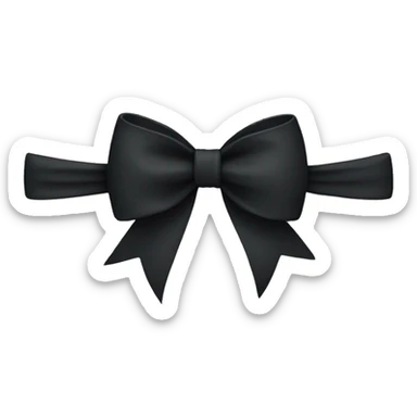 black bow sticker