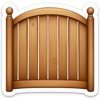 Bentwood slat sticker