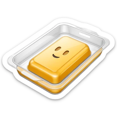 vacuum sealed food tray, minimal, simple, clear sticker