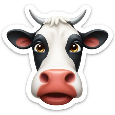 Cow drinking Pepsi  sticker