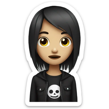 emo girl sticker